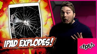 AN IPAD JUST EXPLODED IN AN APPLE STORE...