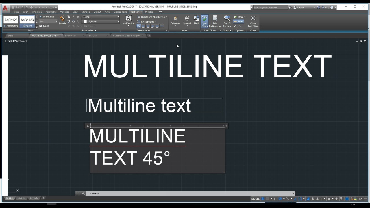 TEXT Multiline Single Line YouTube