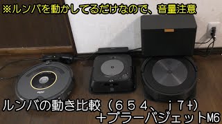 新旧ルンバ、ブラーバの動きをチェックしました、+、M