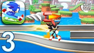 SONIC RUNNERS ADVENTURE Gameplay Walkthrough Part 3 - Level 11-15 Desert Ruin (iOS Android) screenshot 2