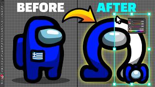 [Speed Art] Among Us Greek Alphabet Design A-Ω