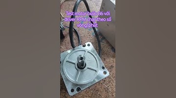 Test motor bước 86 với driver RPM chạy theo số vòng/phút #xuhuong #viral #vitmebi #raytruot #linear