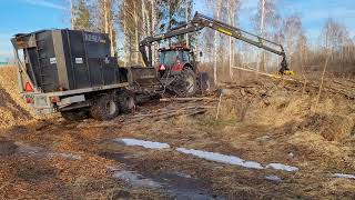 sörstafors bruk flisning av träd längs fra farts väg till bruket