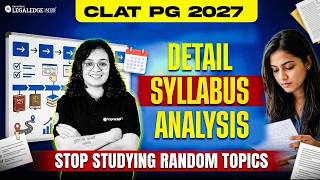 CLAT PG 2027: Detailed Syllabus Analysis | Stop Studying Random Topics! | #clatpg