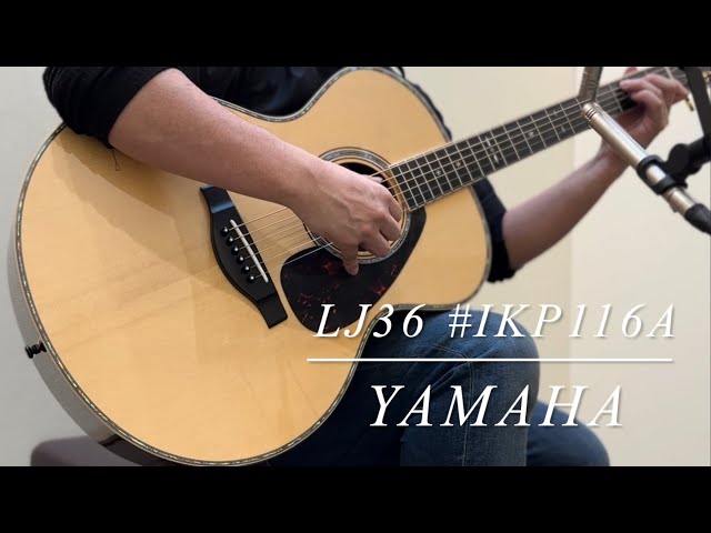 片岡Yamaha アコースティックギター LJ36 ARE PLEK調整済 YAMAHA LJ36 ARE S/N:IKP116A - YouTube