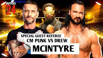 Full Match - Cm Punk vs. Drew McIntyre || Guest Referee Match || SummerSlam || WR3D 2K24