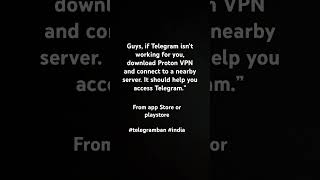 how to access Telegram Ban India proton vpn