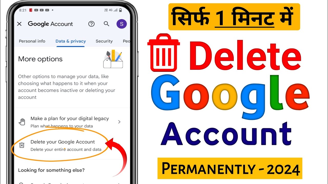 google account delete kaise karen permanently 2024 | How to Delete ...