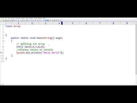 defining Array in java