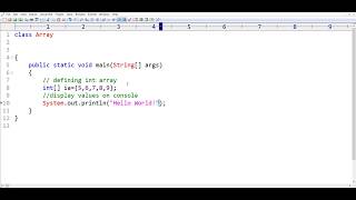defining Array in java Profile