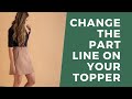 How to Change the Part Line of your Hair Topper