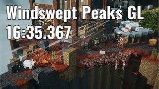 Minecraft Dungeons Windswept Peaks Gearless in 16:35.367 (World Record)