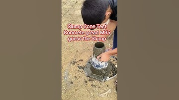 Slump Cone Test Workability test of Concrete gread M35