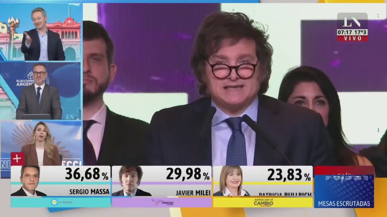 Javier Milei: "Nos afanaron las boletas en cinco mil mesas"; elecciones 2023