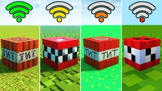 minecraft tnt with different Wi-Fi levels