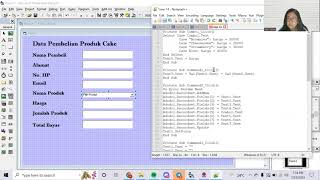 Membuat Data Pembelian Produk Cake MK Pemrograman Visual Menggunakan VB6 _Universitas Siber Asia
