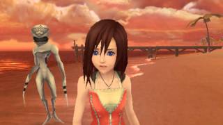 Kingdom Hearts II, English cutscene: 357 - Axel Closes in on Kairi - HD 720p