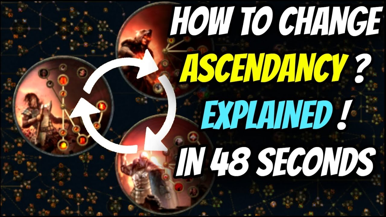How to Change Ascendancy Explained in 48 seconds | Touches Grass | Path of Exile | 