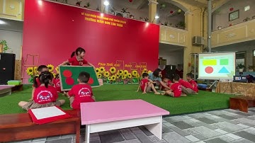 Lĩnh vực PTNT( Toan): Chắp ghép các hình học để tạo thành các hình mới theo ý thích và theo yêu cầu