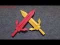 ORIGAMI - Gấp Cây Kiếm Bằng Giấy || Origami Sword