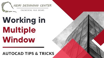 How to Work in Multiple Windows? | AutoCAD Tips & Tricks | Nemi Designing Center | #autocadwindow