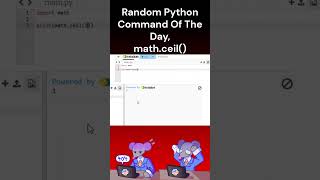 Random Python Command Of The Day, math.ceil() #coding #python #programming