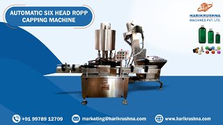 Automatic Six Head ROPP Capping Machine #HMPL