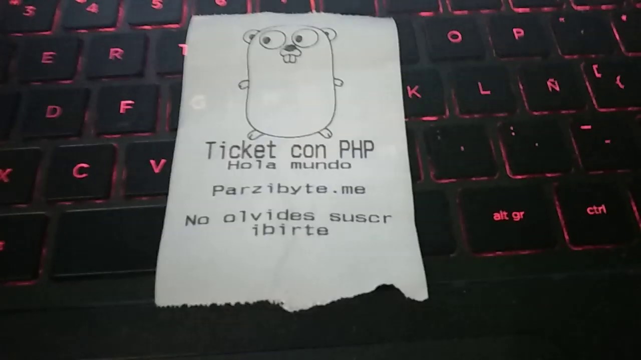 Imprimir ticket en impresora térmica con PHP - YouTube