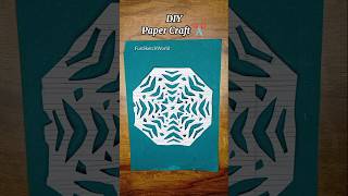 Easy Christmas Paper Cutting Art ❄️ | DIY Holiday Craft 2025 | Fun Sketch World #shorts #diy #craft