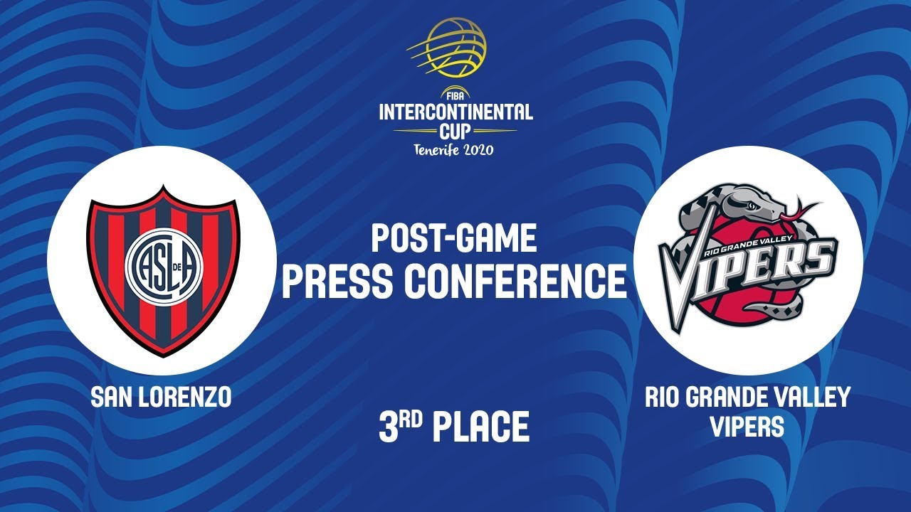 San Lorenzo v Rio Grande Vipers - 3rd Place Game Press Conf