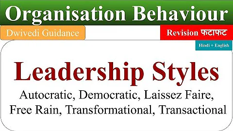 Leadership styles in organisational behaviour, leadership styles in hindi, leadership styles in OB - DayDayNews