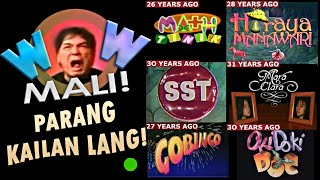 ⏪ MGA PROGRAMA SA TELEBISYON NA MAGPAPATANDA SA MGA BATANG 90&#39;S (PARANG KELAN LANG MGA &#39;TO!) :-)