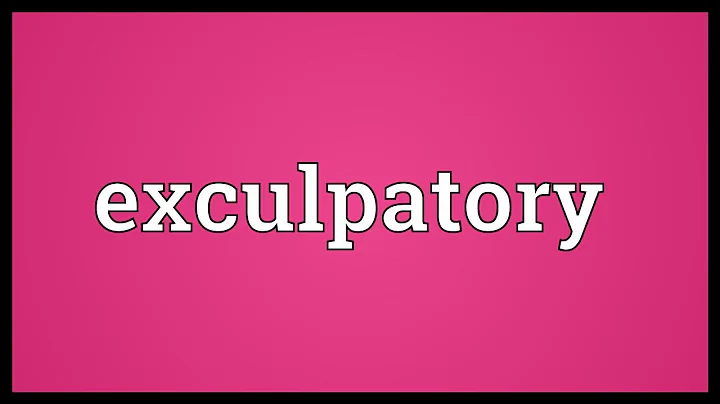 Exculpatory Meaning