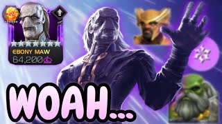 SINCE WHEN DID EBONY MAW HAVE THIS DAMAGE Rank 5 One-Shot Showcase! | Mcoc