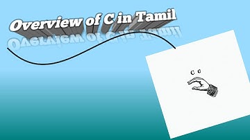 Overview of C language in tamil || puthaga puzhu