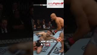 Ryan Hall Imanari Roll to Heel Hook on BJ Penn Breakdown