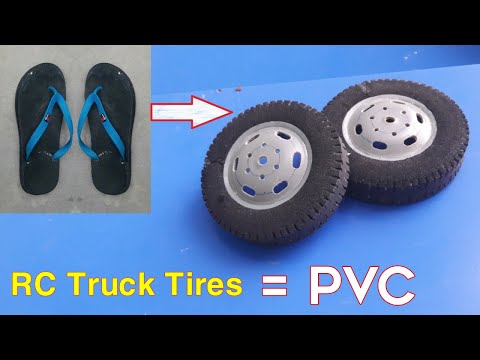 Video How to make RC truck tires from PVC | Cách làm lốp xe... - youtube