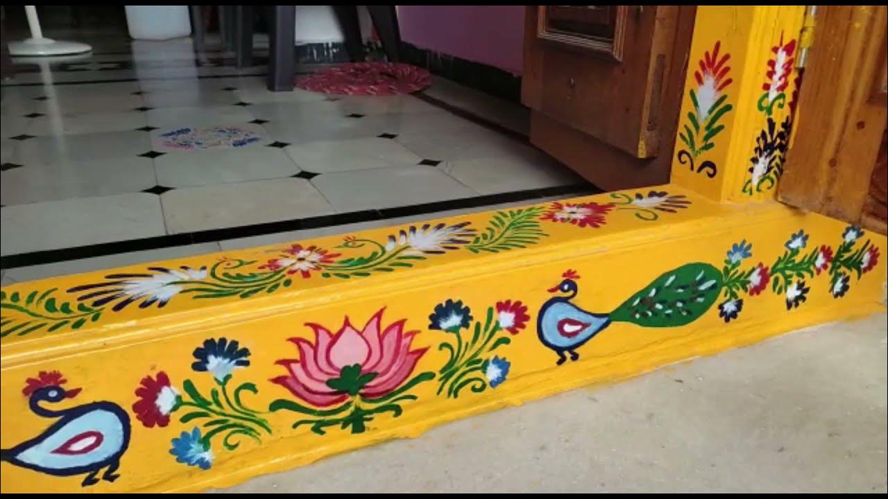 Peacock & Lotus Main Entrance Door Gadapa designs by me | Gadapa ...