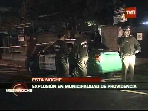 [TVN] Bombazo contra Municipalidad de Providencia ...