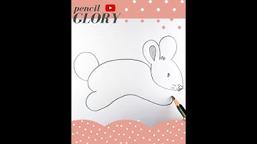 Easy Rabbit 🤭 Rat Drawing | Rabbit sketch | #shorts #drawing #art #rabbit #easydrawing #stepbystep