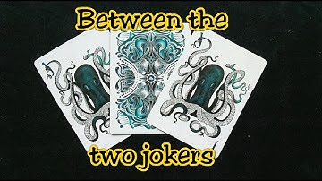 Between the two jokers card trick