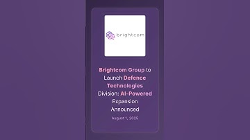 Brightcom Group to Launch Defence Technologies Division: AI-Powered Expansion Announced #watchlist