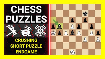 Chess Puzzles to Practice. Themes: Crushing, Short puzzle, Endgame. Learn Chess