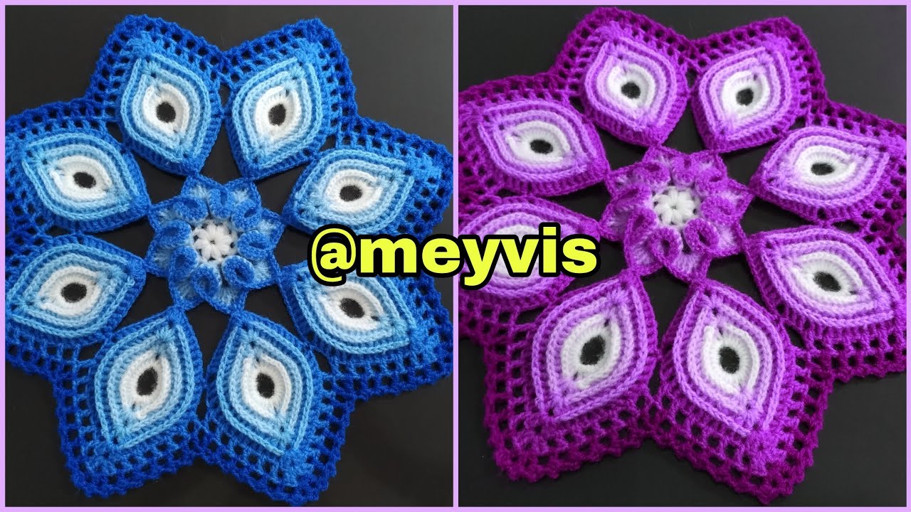 tapete a crochet paso a paso (modelo N° 23)| centro para tapete a crochet video completo #crochet