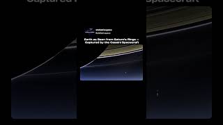 The Pale Blue Dot Beneath Saturn’s Rings #space#trending#saturn#earth#universe#nasa#cassini#explore