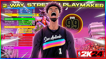 THIS 2-WAY STRETCH PLAYMAKER BUILD DOMINATES PARK - NBA 2K24