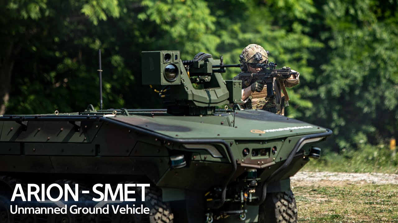 Hanwha Defense Arion-SMET, a futuristic UGV empowering infantry soldiers