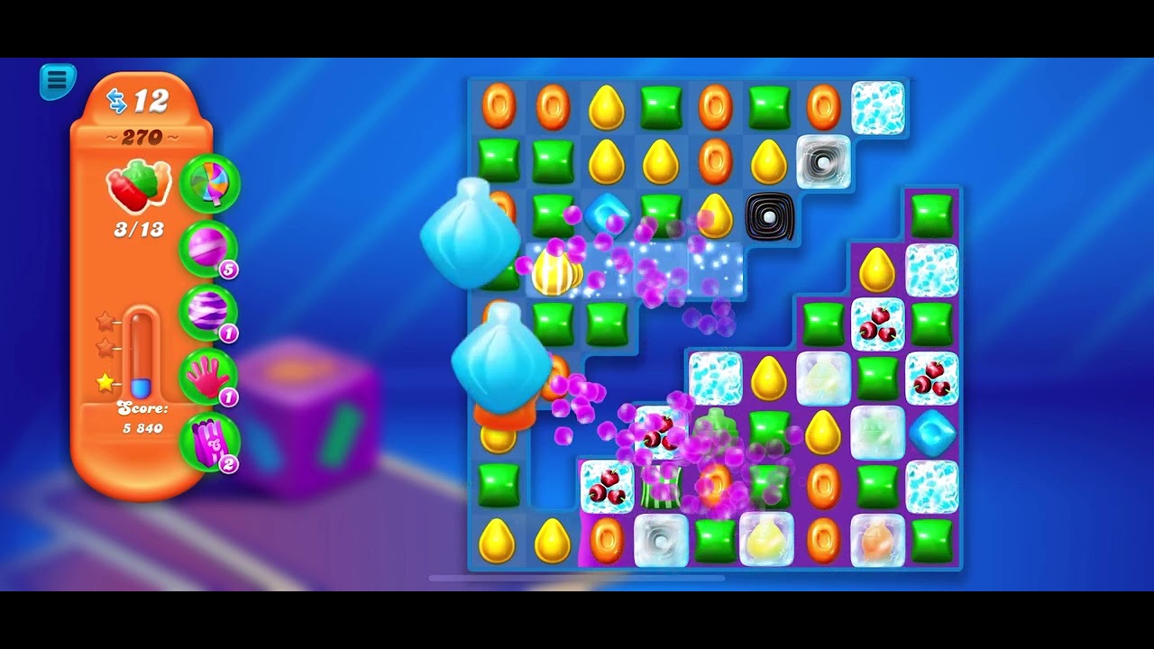 Game Candy Crush Soda Level 270 Hard Level Three Stars ⭐️⭐️⭐️ YouTube