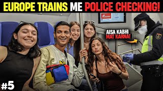 Italy to France by Europe Railways | Police Nabbing illegal travelers in Euro Trains 😳