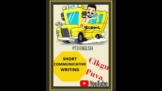 PT3 English - Short Communicative Message
